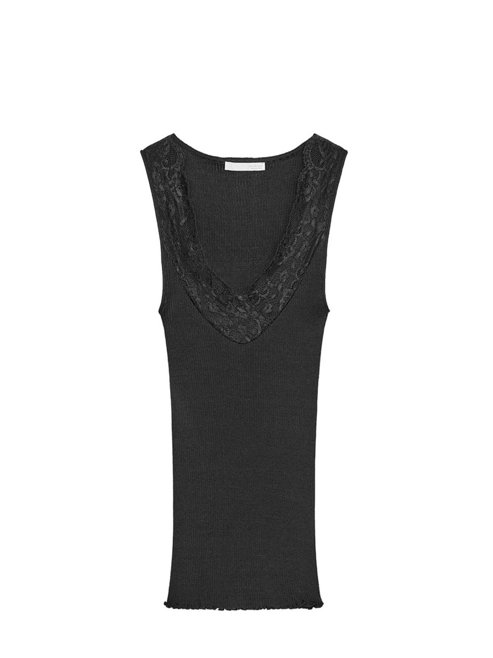 🆕 Zara Ribbed Lace Tank Top